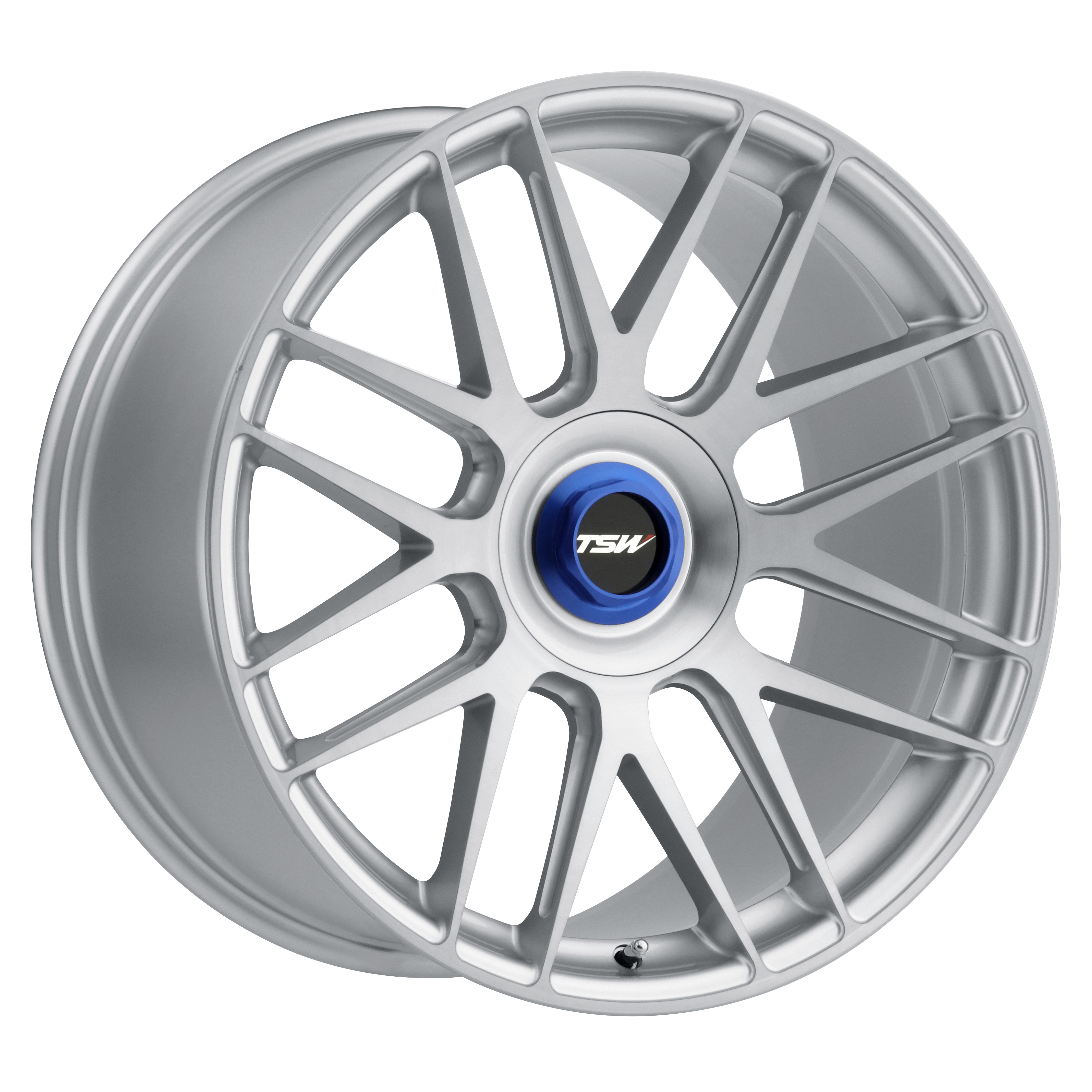 Hockenheim-T Silver W-Brushed Silver Face And Ball Milled Spoke [R]