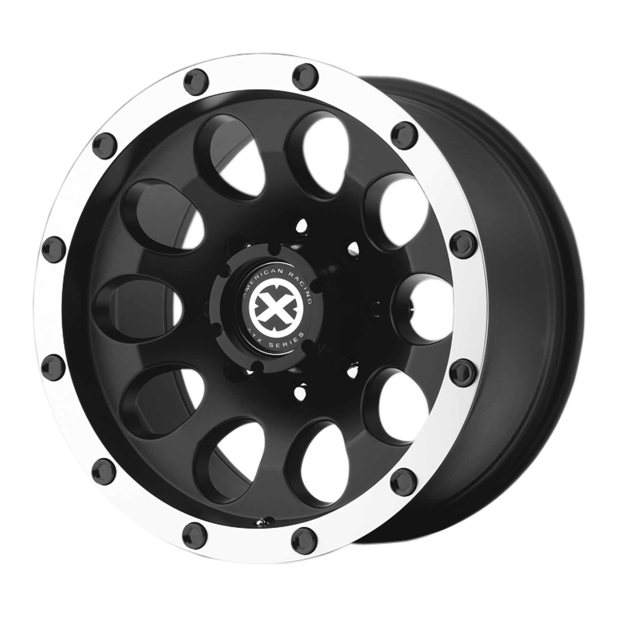 ATX Off-Road AX186 SLOT Satin Black With Machined Face