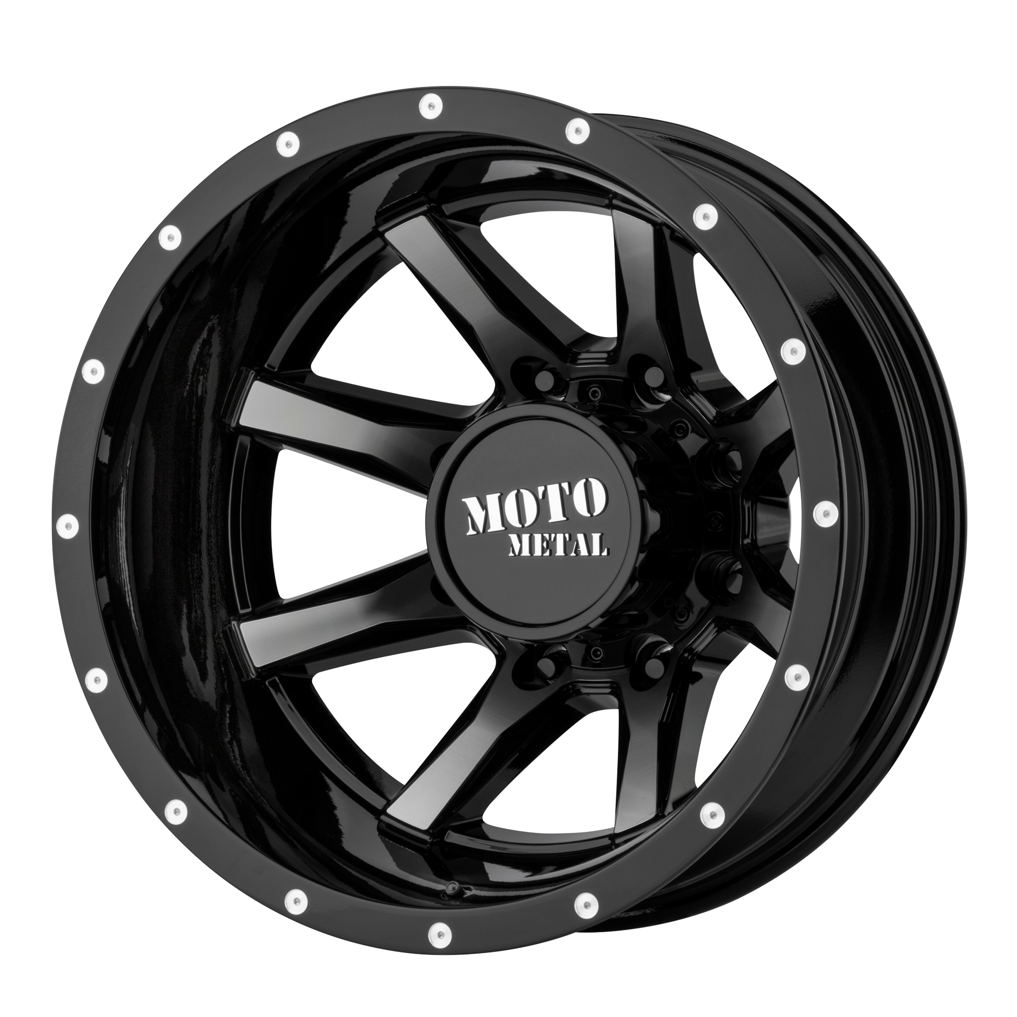 Moto Metal MO995 Gloss Black Machined - Rear
