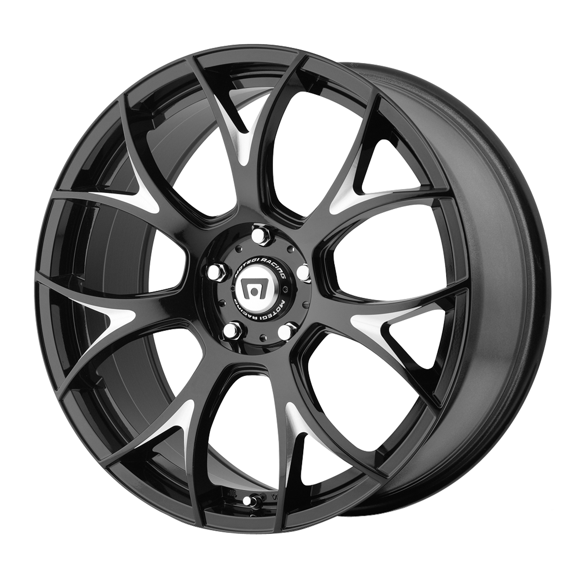 Motegi MR126 Gloss Black With Milled Accents