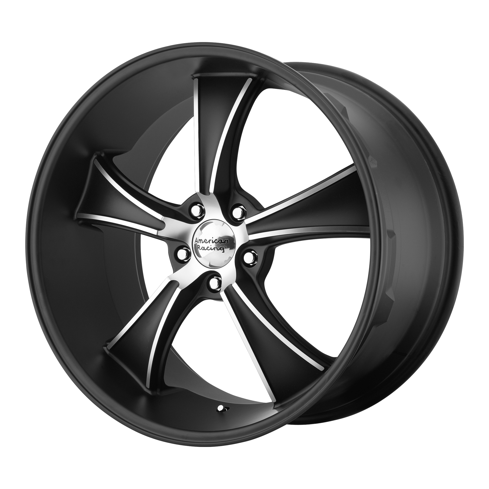 American Racing VN805 BLVD Satin Black With Machined Face