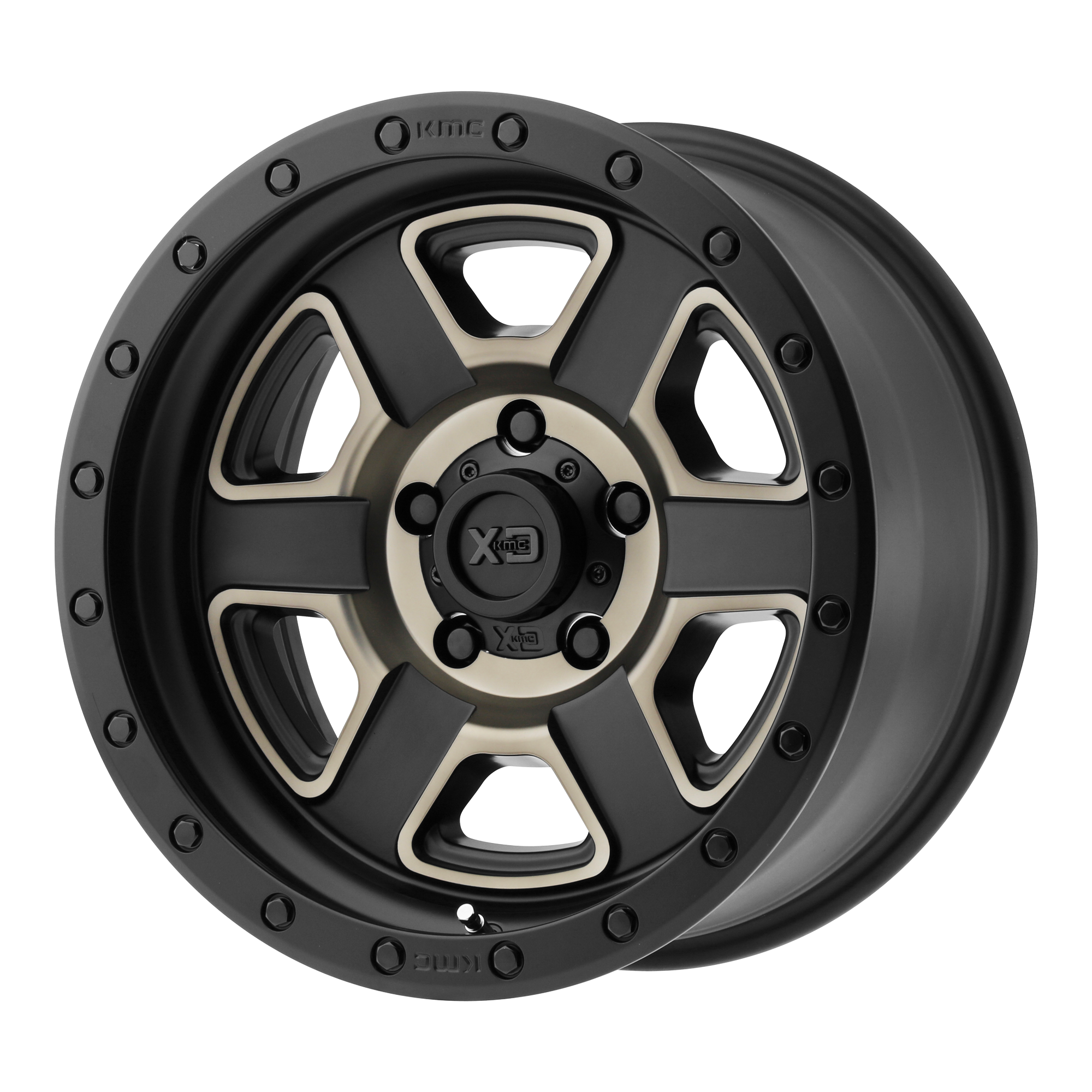 XD Series XD133 Fusion Off-Road Satin Black Machined With Dark Tint Clear Coat