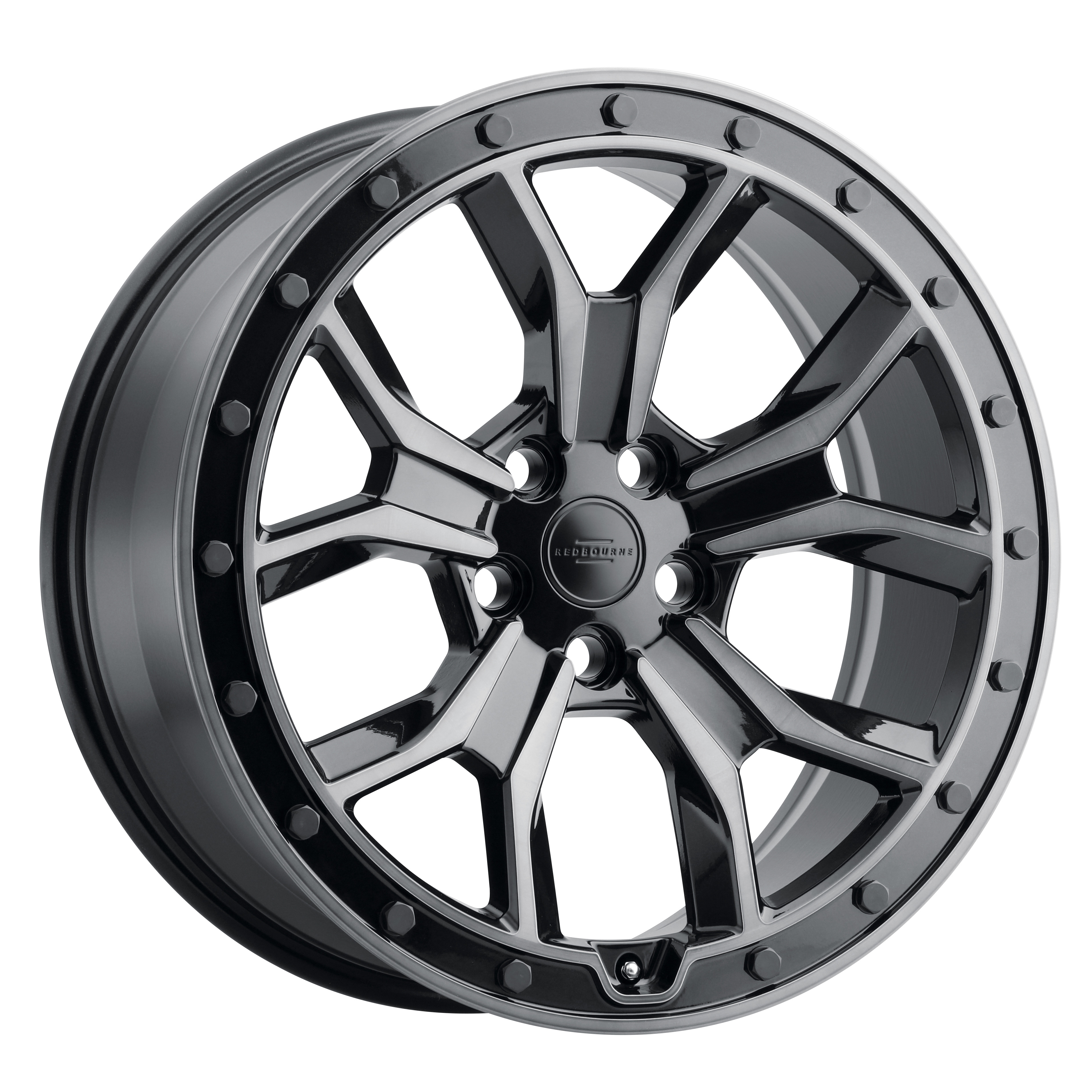 Morland Gloss Metallic Black W-Brushed Tinted Face And Black Bolts