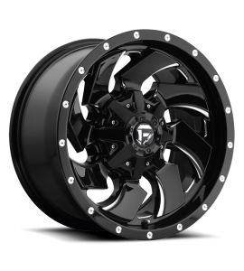 18x9 Fuel Off-Road Wheels | 1 piece D574 CLEAVER 8x180 GLOSS BLACK MILLED 20 Offset (5.79 Backspace) 124.2 Centerbore | D57418901857