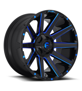 20x9 Fuel Off-Road Wheels | 1 piece D644 CONTRA 5x139.7/5x150 GLOSS BLACK BLUE TINTED CLEAR 20 Offset (5.79 Backspace) 110.1 Centerbore | D64420907057