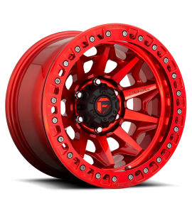 17x9 Fuel Off-Road Wheels | 1 piece D113 COVERT BL - OFF ROAD ONLY 5x127 CANDY RED -15 Offset (4.41 Backspace) 71.5 Centerbore | D11317907545