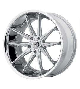 20x10 Asanti Black Label Wheels ABL-5 ALTAIR BLANK/SPECIAL DRILL | 0 Offset (0.00 Backspace) | 74.1 Hub | Silver/Machined | ABL5-20100015SL