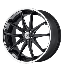 20x10 Asanti Black Label Wheels ABL-5 ALTAIR BLANK/SPECIAL DRILL | 0 Offset (0.00 Backspace) | 74.1 Hub | Matte Black Milled SS Lip | ABL5-20100015BM