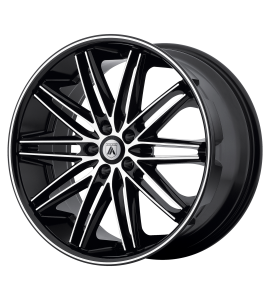 22x10 Asanti Black Label Wheels ABL-10 POLLUX BLANK/SPECIAL DRILL | 0 Offset (0.00 Backspace) | 74.1 Hub | Machined | ABL10-22100015MB