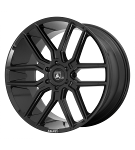 24x10 Asanti Black Label Wheels ABL-28 BARON 6x139.7 | 15 Offset (6.09 Backspace) | 106.25 Hub | Gloss Black | ABL28-24106815BK