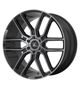 22x9.5 Asanti Black Label Wheels ABL-28 BARON 6x139.7 | 15 Offset (5.84 Backspace) | 106.25 Hub | Gloss Black | ABL28-22956815GY
