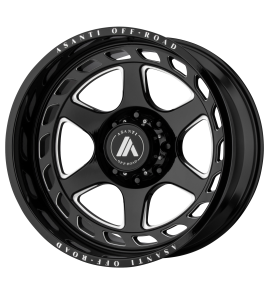 20x9 Asanti Off-Road Wheels AB816 ANVIL 5x127 Gloss Black Milled 18 Offset (5.71 Backspace) 71.6 Centerbore | AB816-209050GB18