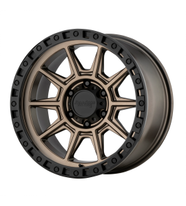 16x8 American Racing Wheels AR202 8x165.10 Matte Bronze Black Lip 0 Offset (4.50 Backspace) 125.5 Centerbore | AR20268080600