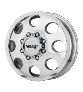 16x6 American Racing Wheels AR204 BAJA DUALLY 8x170 Polished - Front 111 Offset (7.87 Backspace) 125.5 Centerbore | AR204660871111