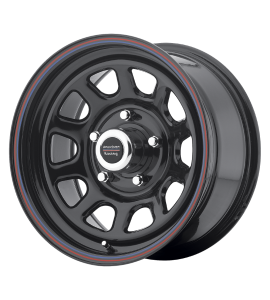 15x10 American Racing Wheels AR767 5x127 Gloss Black Steel With Red and Blue Stripe -38 Offset (4.00 Backspace) 78.3 Centerbore | AR7675173