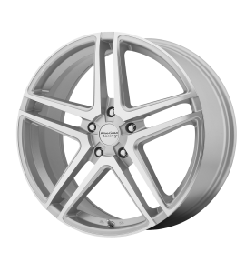 17x7.5 American Racing Wheels AR907 5x115 Bright Silver Machined Face 42 Offset (5.90 Backspace) 72.6 Centerbore | AR90777515442
