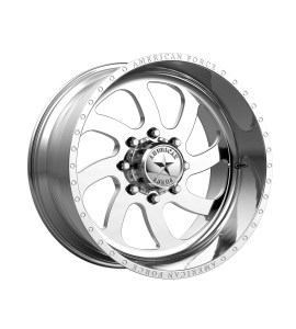 24x14 American Force Wheels AFW 76 BLADE SS 8x165.1 | -73 Offset (4.63 Backspace) | 122 Hub | Polished | AFTP76RD22-1-21