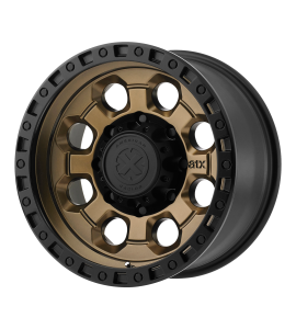 18x9 ATX Off-Road Series Wheels AX201 6x114.3 Matte Bronze With Black Lip 0 Offset (5.00 Backspace) 72.6 Centerbore | AX20189064600