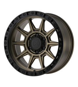 17x9 ATX Off-Road Series Wheels AX202 8x165.10 Matte Bronze With Black Lip -12 Offset (4.53 Backspace) 125.5 Centerbore | AX20279080612N