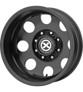 17x6.5 ATX Off-Road Series Wheels AX204 BAJA DUALLY 8x210 Satin Black - Rear -140 Offset (-1.76 Backspace) 154.3 Centerbore | AX204765897140N