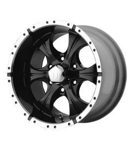 15x8 Helo Wheels HE791 MAXX 5x114.3 Gloss Black Machined -12 Offset (4.03 Backspace) 72.6 Centerbore | HE7915812312