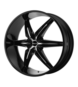 22x9.5 Helo Wheels HE866 6x135/6x139.7 Gloss Black With Removable Chrome Accents 10 Offset (5.64 Backspace) 106.25 Centerbore | HE86622967310