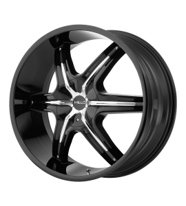 24x9 Helo Wheels HE891 Blank/Special Drill Gloss Black 10 Offset (5.39 Backspace) 72.6 Centerbore | HE89124900310