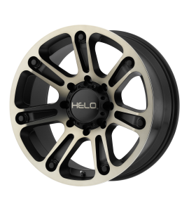 18x9 Helo Wheels HE904 8x170 Satin Black Machined Dark Tint 0 Offset (5.00 Backspace) 125.5 Centerbore | HE90489087900