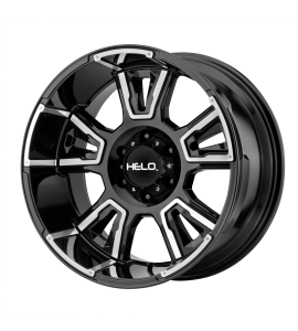 20x9 Helo Wheels HE914 8x180 Gloss Black Machined 0 Offset (5.00 Backspace) 124.2 Centerbore | HE91429088300