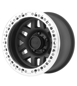 17x9 KMC Wheels KM229 MACHETE CRAWL 5x127 Satin Black Machined Bead Ring -38 Offset (3.50 Backspace) 78.3 Centerbore | KM22979050738N