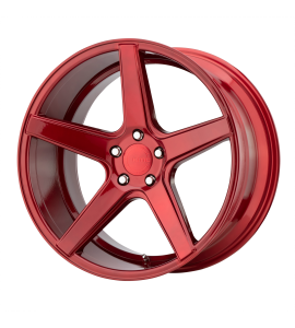 20x9 KMC Wheels KM685 DISTRICT 5x120 Candy Red 35 Offset (6.38 Backspace) 74.1 Centerbore | KM68529052935