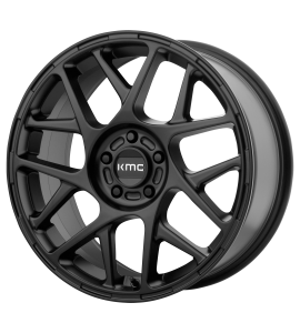 15x7 KMC Wheels KM708 BULLY 5x100 Satin Black 10 Offset (4.39 Backspace) 72.6 Centerbore | KM70857051710