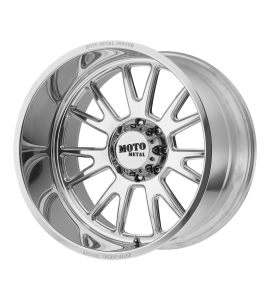 22x10 Moto Metal Off-Road Wheels MO401 Blank/Special Drill Polished -18 Offset (4.79 Backspace) 78.3 Centerbore | MO40122000M118N