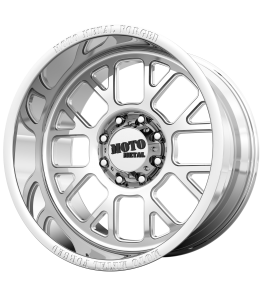 22x12 Moto Metal Off-Road Wheels MO404 Blank/Special Drill Polished -44 Offset (4.77 Backspace) 78.3 Centerbore | MO40422200M144N