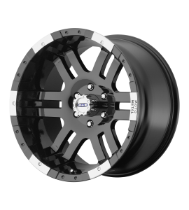 17x9 Moto Metal Off-Road Wheels MO951 8x165.10 Gloss Black Machined -12 Offset (4.53 Backspace) 130.81 Centerbore | MO9517980312