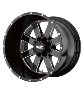 24x14 Moto Metal Off-Road Wheels MO962 Blank/Special Drill Gloss Black Milled -76 Offset (4.51 Backspace) 78.3 Centerbore | MO96224400376N
