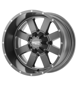 20x12 Moto Metal Off-Road Wheels MO962 Blank/Special Drill Satin Gray Milled -44 Offset (4.77 Backspace) 78.3 Centerbore | MO96221200444N