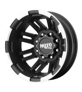 16x6 Moto Metal Off-Road Wheels MO963 8x170 Matte Black Machined - Rear -134 Offset (-1.78 Backspace) 125.5 Centerbore | MO96366087794N