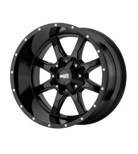 17x9 Moto Metal Off-Road Wheels MO970 5x127/5x139.7 Gloss Black With Milled Lip -12 Offset (4.53 Backspace) 78.3 Centerbore | MO970790353A12N