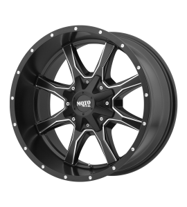 18x10 Moto Metal Off-Road Wheels MO970 Blank/Special Drill Satin Black Milled -24 Offset (4.56 Backspace) 72.6 Centerbore | MO97081000924N