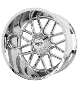 24x14 Moto Metal Off-Road Wheels MO986 SIEGE Blank/Special Drill Chrome -76 Offset (4.51 Backspace) 78.3 Centerbore | MO98624400276N