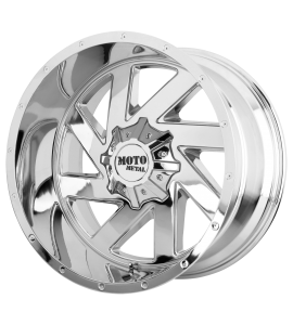 22x12 Moto Metal Off-Road Wheels MO988 MELEE Blank/Special Drill Chrome -44 Offset (4.77 Backspace) 78.3 Centerbore | MO98822200244N