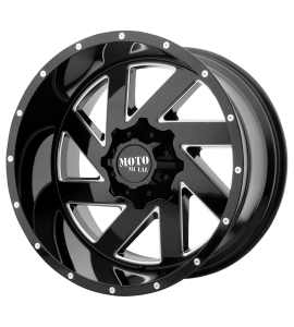 22x12 Moto Metal Off-Road Wheels MO988 MELEE Blank/Special Drill Gloss Black Milled -44 Offset (4.77 Backspace) 78.3 Centerbore | MO98822200344N