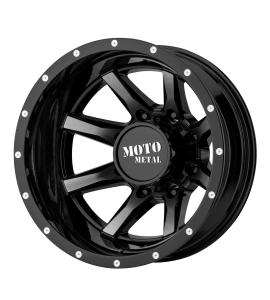 20x8.25 Moto Metal Off-Road Wheels MO995 8x200 Gloss Black Machined - Rear -198 Offset (-3.17 Backspace) 142 Centerbore | MO995208823198N