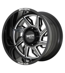 22x12 Moto Metal Off-Road Wheels MO997 HURRICANE 6x135 Gloss Black Milled - Right Directional -44 Offset (4.77 Backspace) 87.1 Centerbore | MO99722263344NR