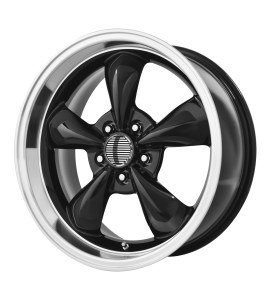 17x8 OE Creations Wheels PR106 5x120.65 Gloss Black/Machined Lip 0 Offset (4.50 Backspace) 73.1 Centerbore | 106B-78610