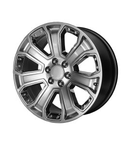 20x9 OE Creations Wheels PR113 6x139.7 Hyper Silver Dark With Chrome Accents 24 Offset (5.94 Backspace) 78.3 Centerbore | 113HC-295824