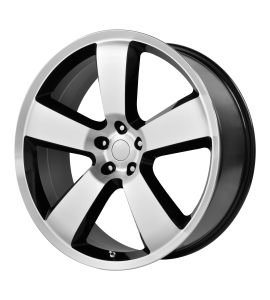 20x9 OE Creations Wheels PR119 5x115 Gloss Black/Machined Lip 20 Offset (5.79 Backspace) 71.5 Centerbore | 119B-299020