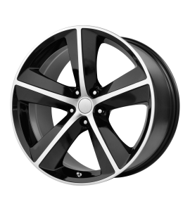 20x9 OE Creations Wheels PR123 5x115 Gloss Black/Machined Spokes And Lip 20 Offset (5.79 Backspace) 71.5 Centerbore | 123B-299020