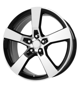 20x9 OE Creations Wheels PR125 5x120 Gloss Black Machined 40 Offset (6.57 Backspace) 67 Centerbore | 125B-291240